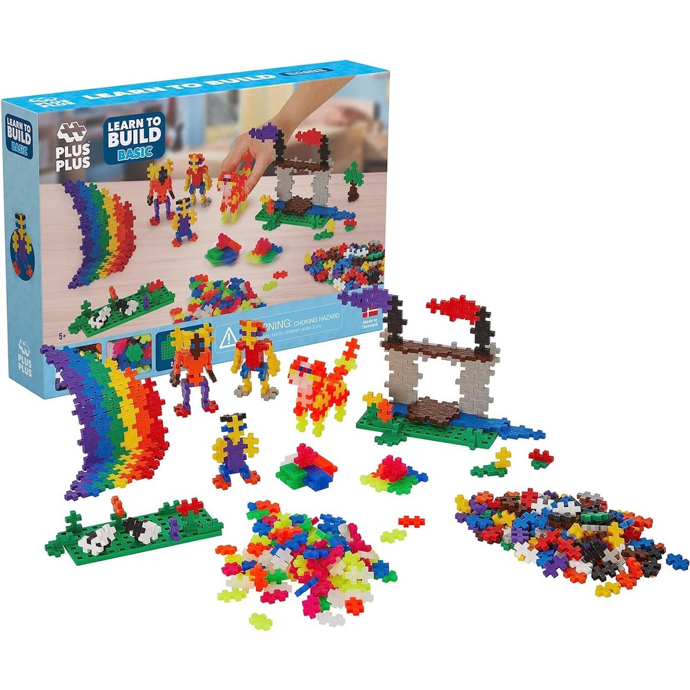 PLUS PLUS - Learn to Build Basic Color Mix, 400 Piece - Construction Building